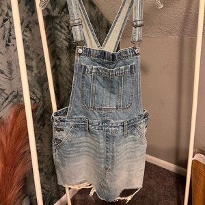 Abercrombie mini overall dress